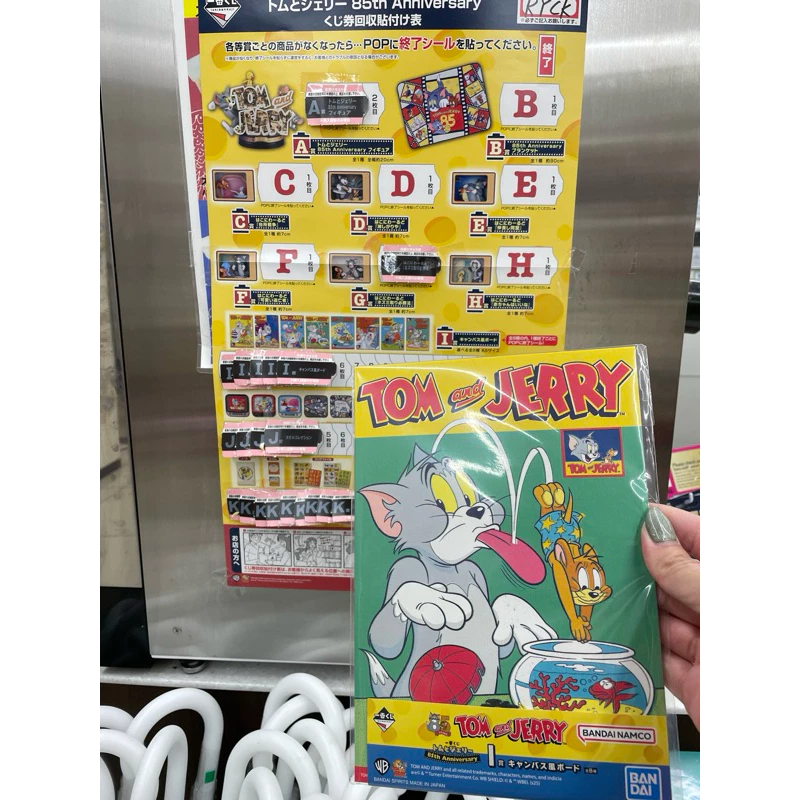 湯姆貓與傑利鼠一番賞 85週年紀念 I賞 經典漫畫封面畫布板